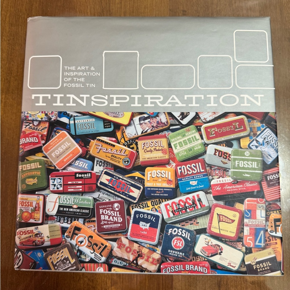 Tinspiration Coffee Table Decor Book Fossil Brand Colorful Tin Collection